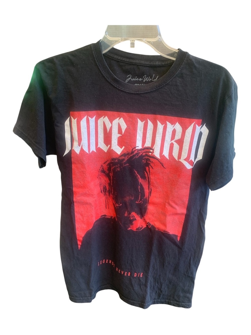 Juice WRLD Legends Never Die Graphic T-Shirt Black Red – Streetwear Size Small